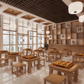 新中式象棋教室3D模型下载